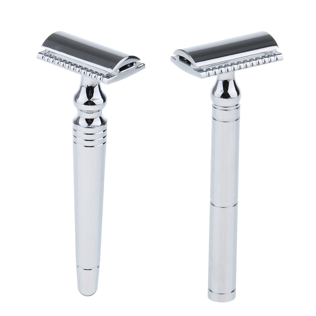 Men's Double Edge Safety Shaving Razor Alloy Classic Manual Shaver