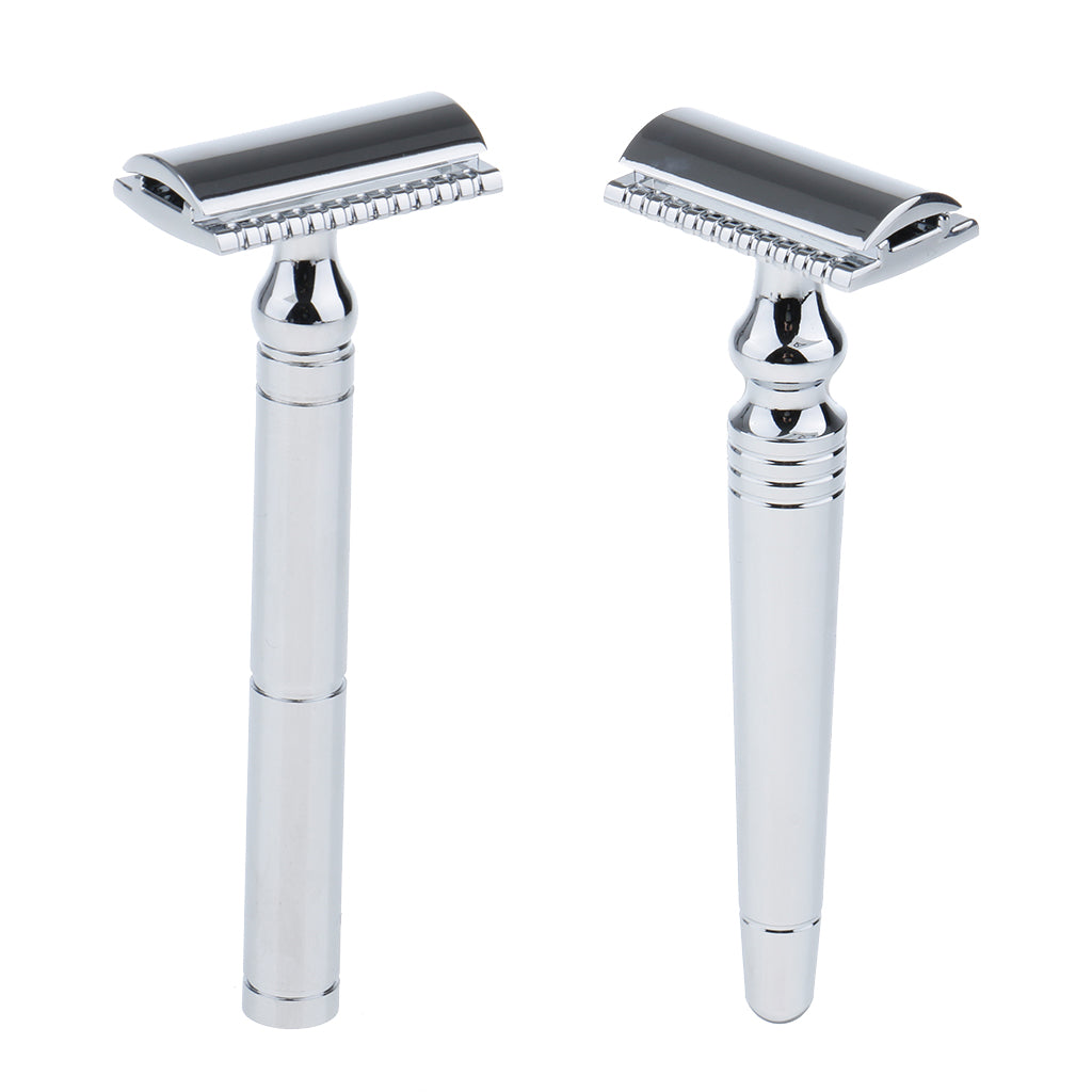 Men's Double Edge Safety Shaving Razor Alloy Classic Manual Shaver