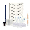 Eyebrow Tattoo Kit Microblading Needle Manual Pen Pigment Practice Skin Gold