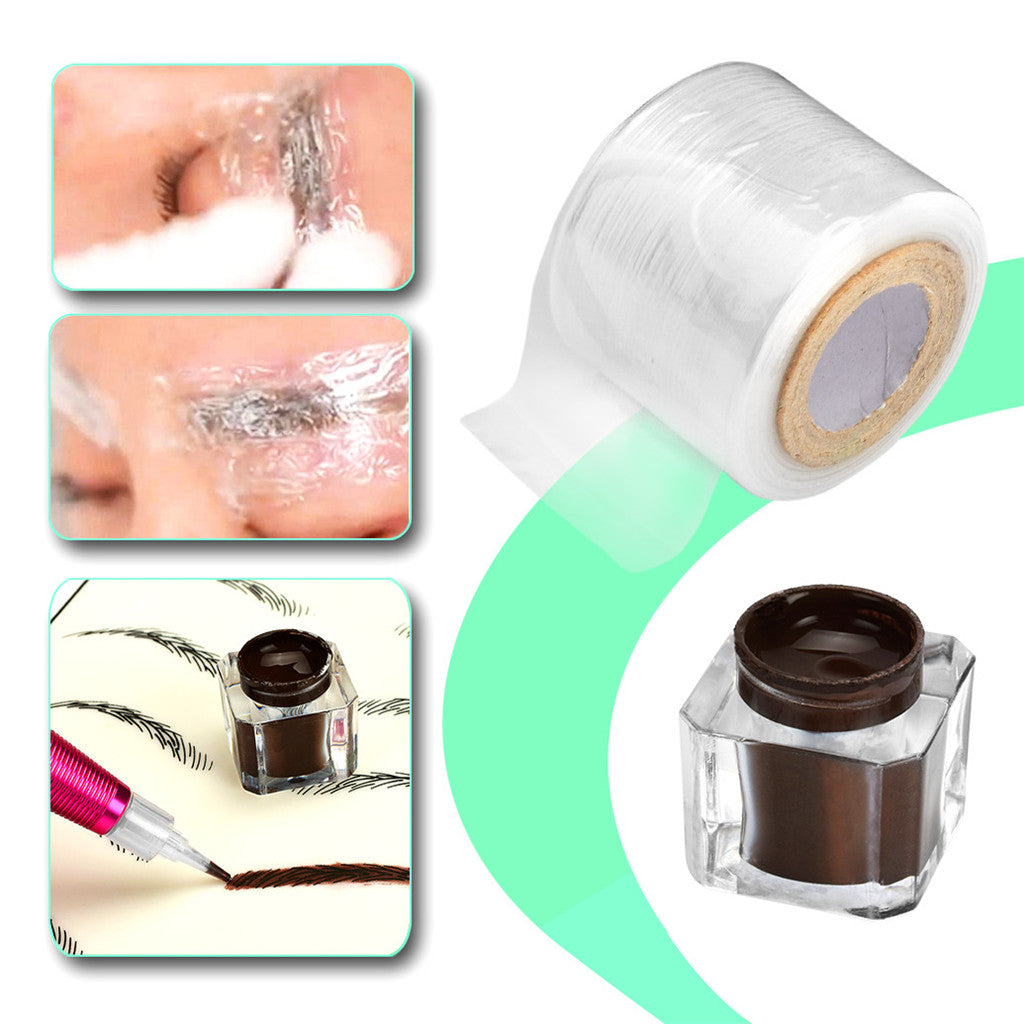 Eyebrow Tattoo Kit Microblading Needle Manual Pen Pigment Practice Skin Gold