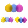 3 Pieces Soft Silicone Baby Bath Shower Brush Scalp Massage Skin Scrubber