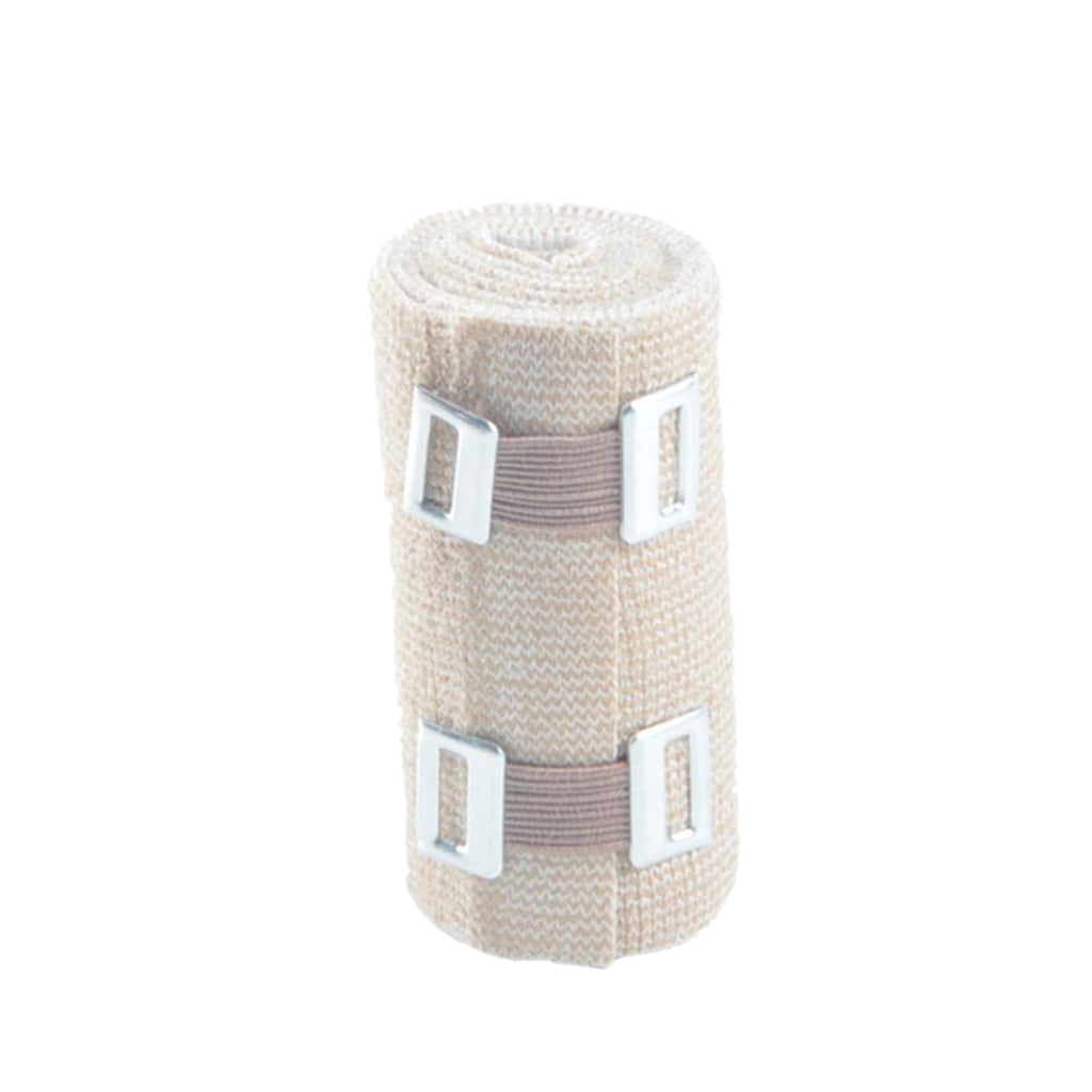 Elastic Bandage Sports Injury Protection Compression Wrap Brace Hook Closure 15cmx4.5m