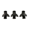 3Pcs Crutch Ferrules Rubber End Walking Stick Tips Feet Trekking Pole Bottom 19mm