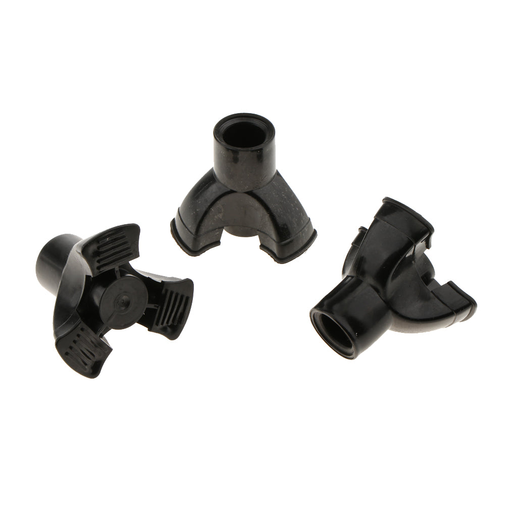 3Pcs Crutch Ferrules Rubber End Walking Stick Tips Feet Trekking Pole Bottom 19mm