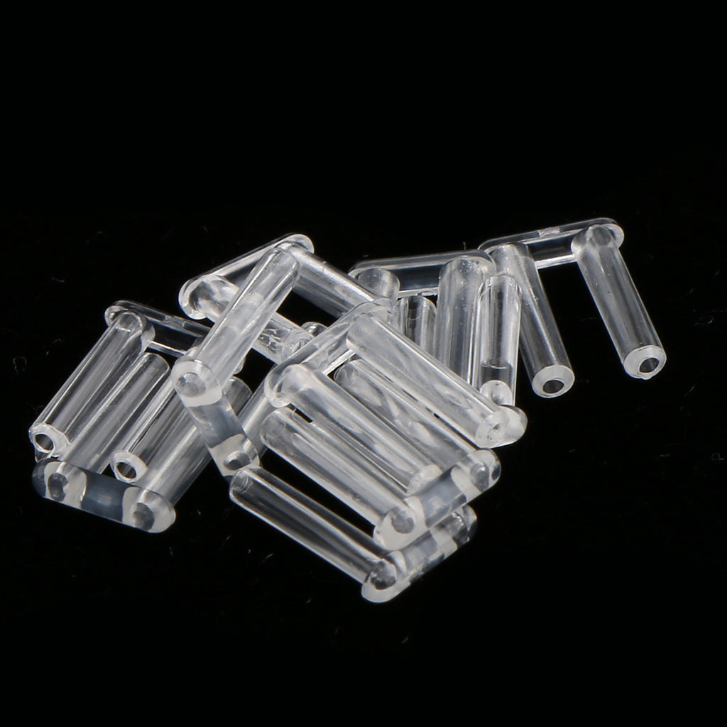 1000x Dual Plastic Stopper for Rimless Eyeglass Frame Lens Fixing Tool 1.6mm