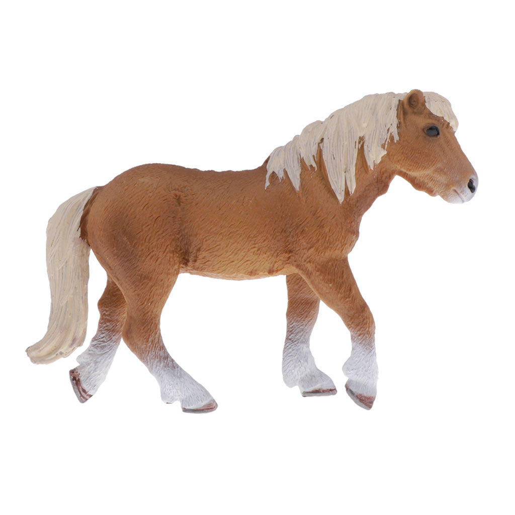 Simulation Animal Model Horse LifeLike for Home Garden Miniature Props Style10