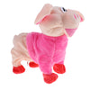 Battery Powered Electric Pig Walking Singing Pig Grunt Pet Child Gift Red