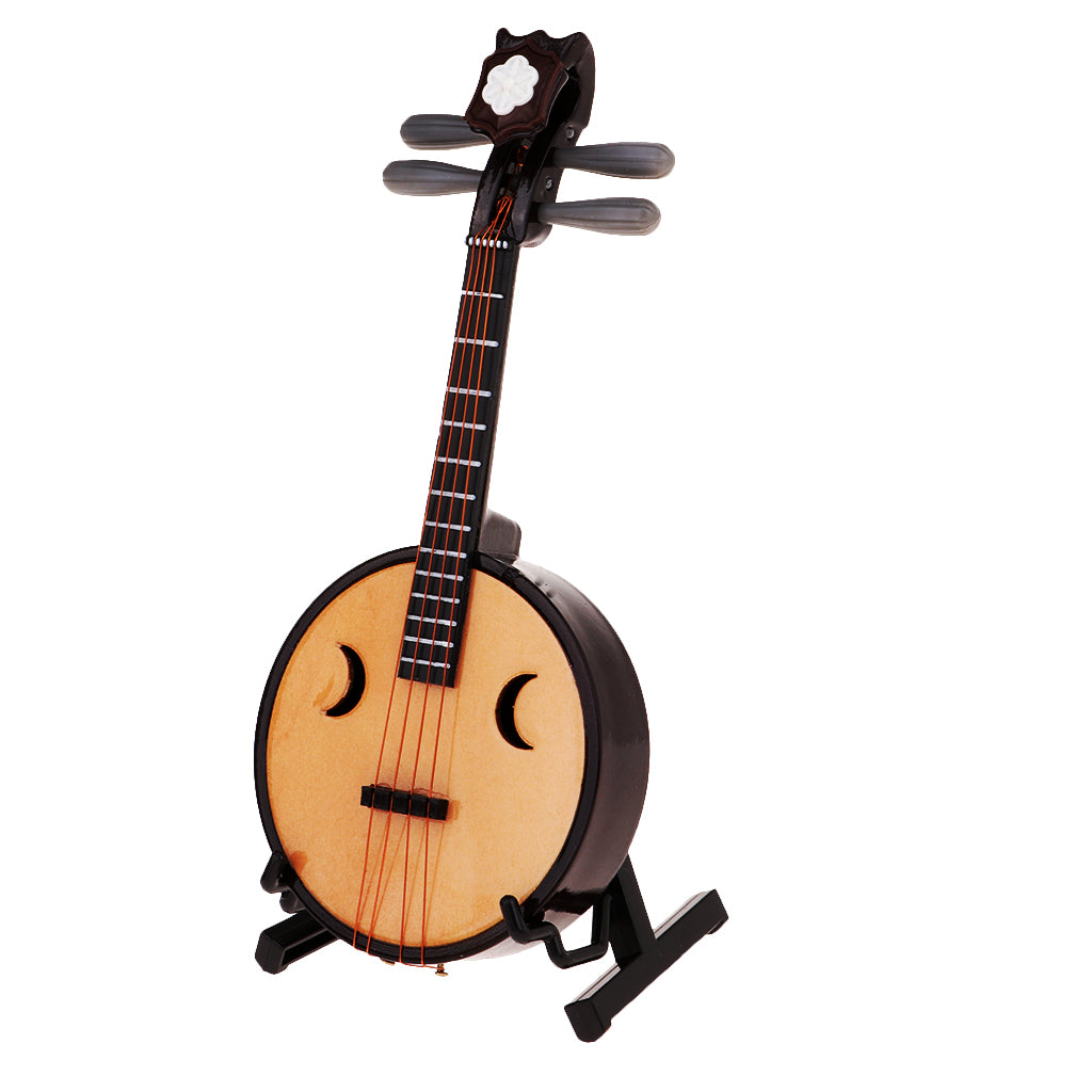 1/6 Pipa Lute Zhongruan Musical Instruments Model for 12inch Figures