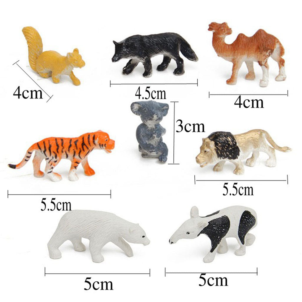 Simulation Zoo Scene Model Animals Models Toys Set Kids Educational Gift