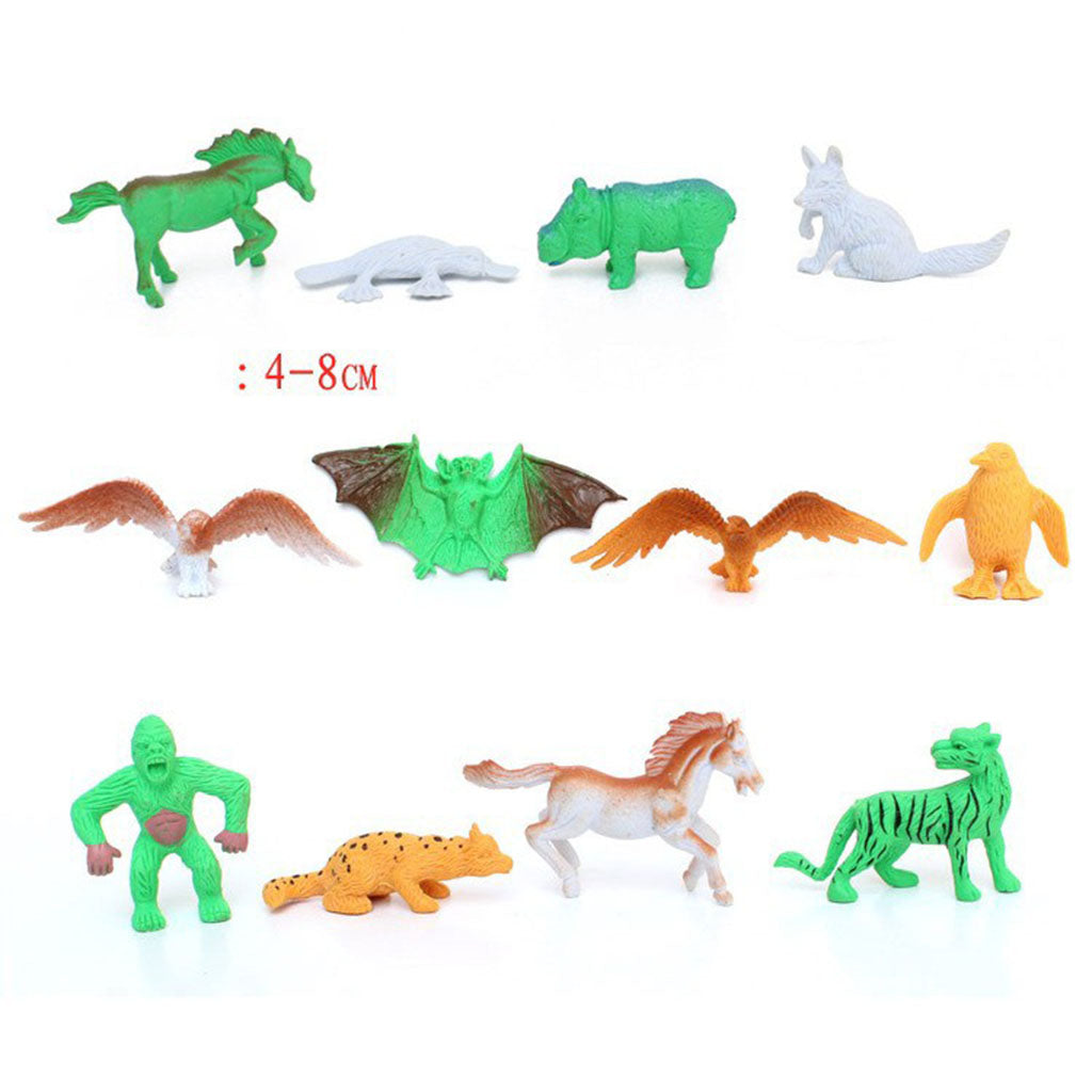 Simulation Zoo Scene Model Animals Models Toys Set Kids Educational Gift