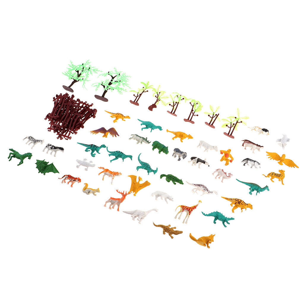 Simulation Zoo Scene Model Animals Models Toys Set Kids Educational Gift