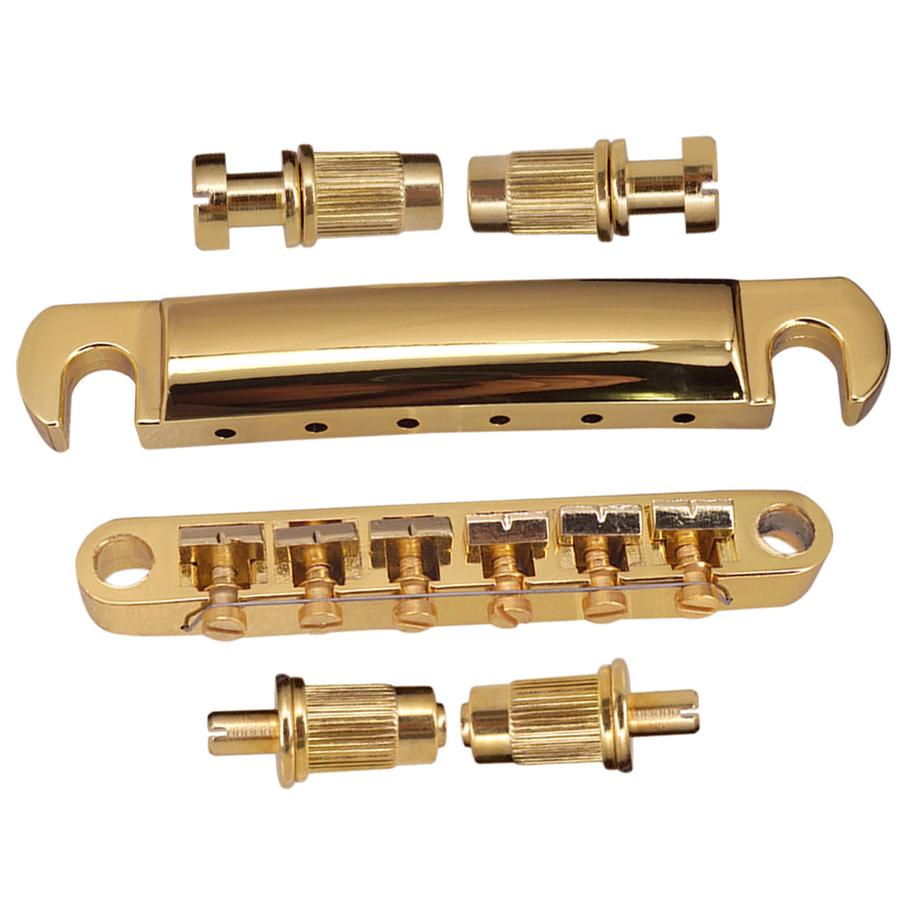 Set Guitar Bridge Tailpiece Studs for Lea Paul EPI Guitar Golden