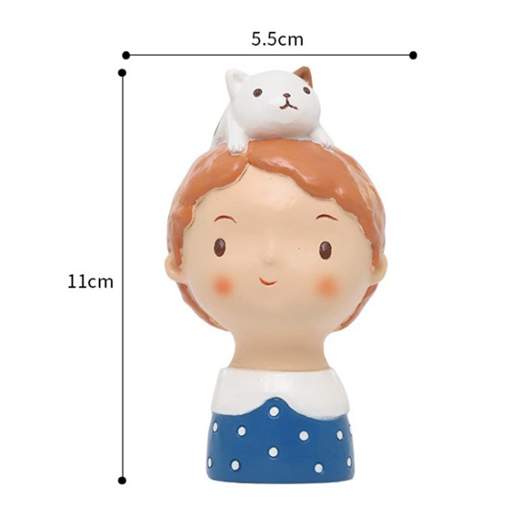 Cute Cartoon Girl Figure Ornament Garden Decoration B