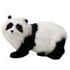 Plush Panda Figurine Statue Artificial Panda Miniatures Model Kids Toy