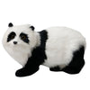 Plush Panda Figurine Statue Artificial Panda Miniatures Model Kids Toy