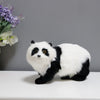 Plush Panda Figurine Statue Artificial Panda Miniatures Model Kids Toy