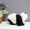 Plush Panda Figurine Statue Artificial Panda Miniatures Model Kids Toy