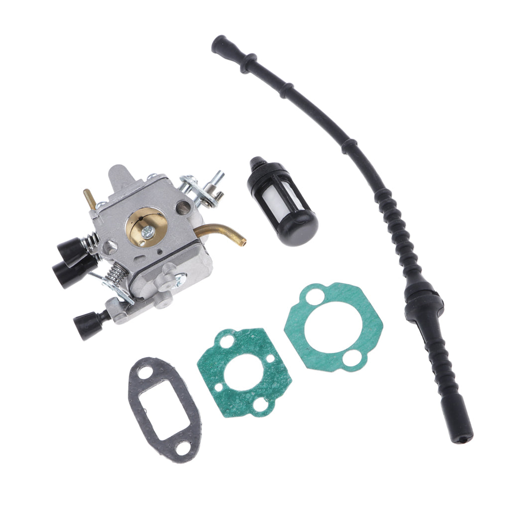 Carburetor Carb & Fuel Line/Filter KIT for Stihl FS120 FS120R Chainsaw