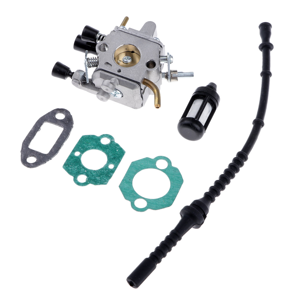 Carburetor Carb & Fuel Line/Filter KIT for Stihl FS120 FS120R Chainsaw