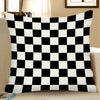 Square Cushion Cover for Soft Car Home Decor Black and white square 60x60cm