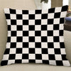 Square Cushion Cover for Soft Car Home Decor Black and white square 60x60cm