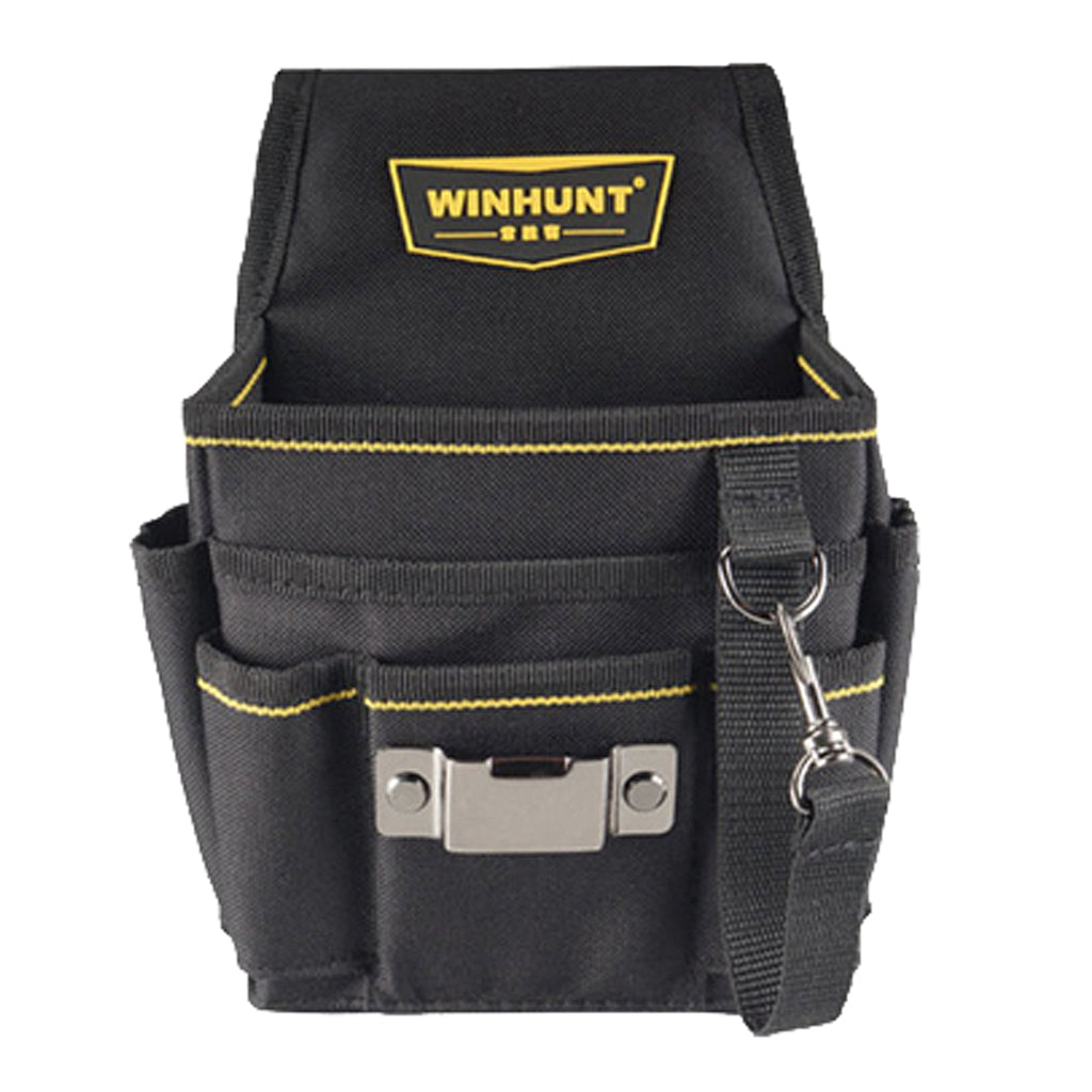 Electrical Tool Bag Waist Hanging Belt Holder Storage Tote Pockets Black B