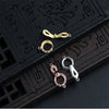 1Pcs Sterling Silver Jewelry Clasps Hooks for DIY Bracelet Necklace Gold