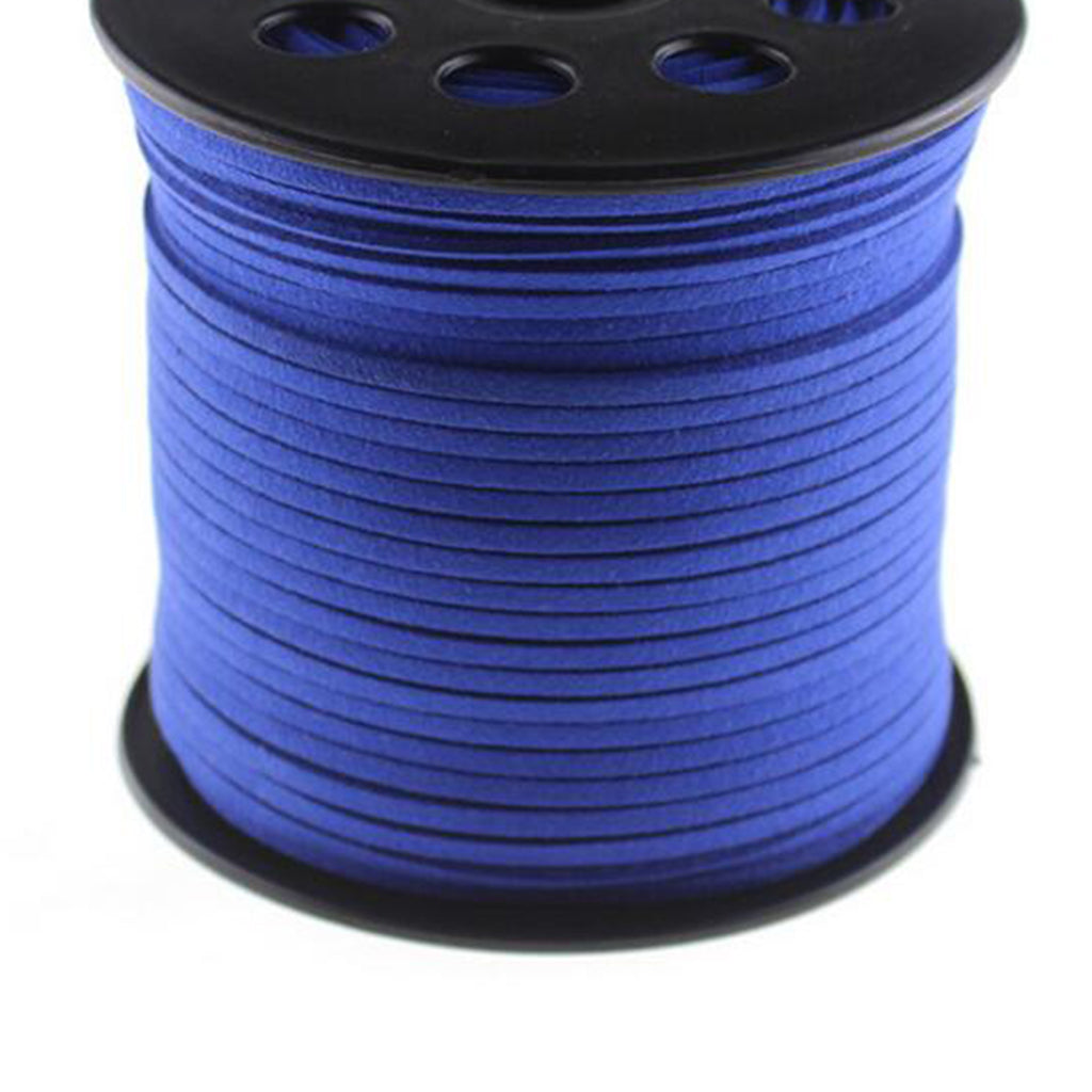 3mm 100 yards suede cord string rope jewelry making supply royal blue