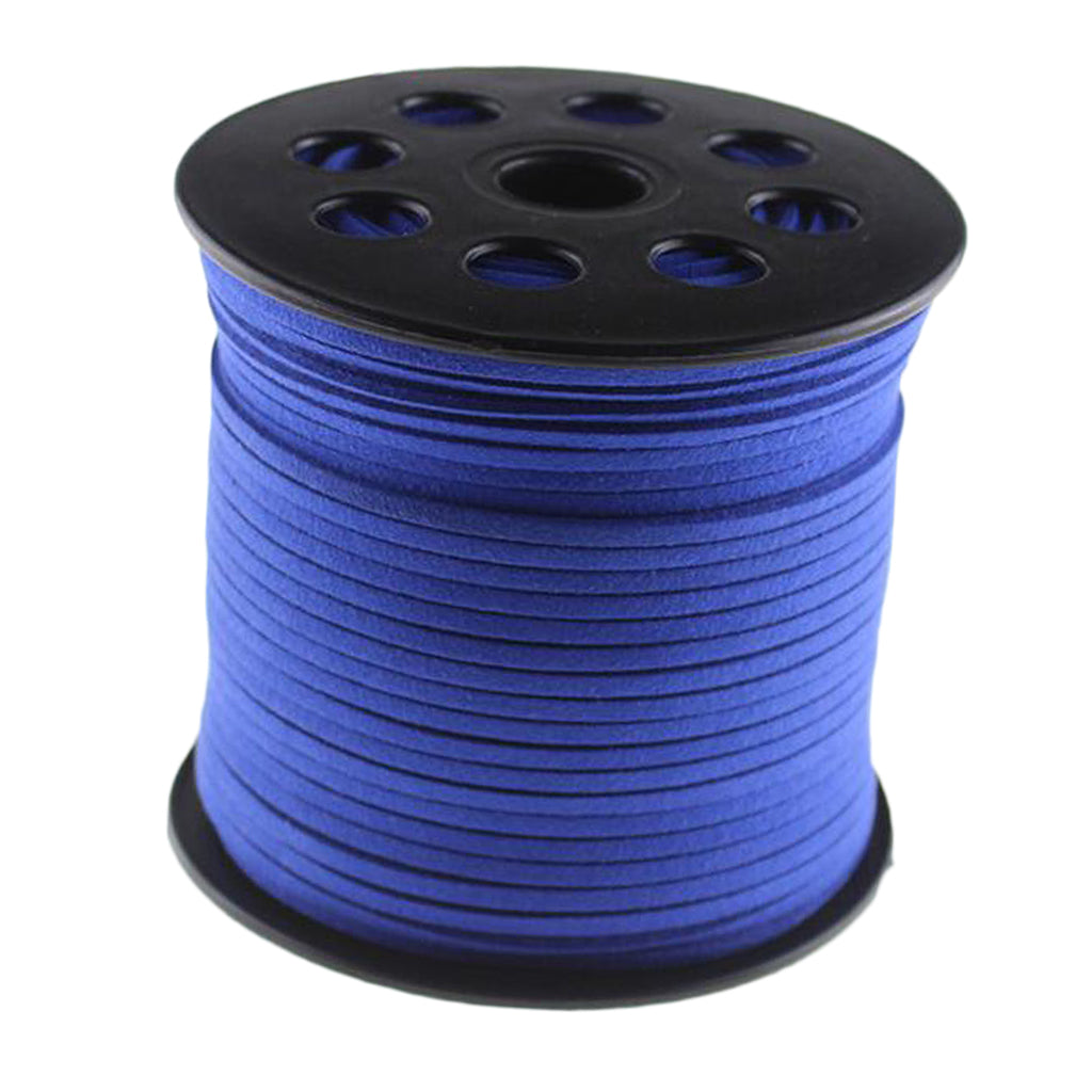 3mm 100 yards suede cord string rope jewelry making supply royal blue