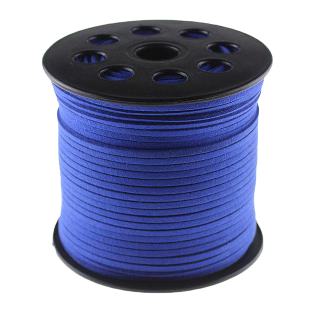 3mm 100 yards suede cord string rope jewelry making supply royal blue