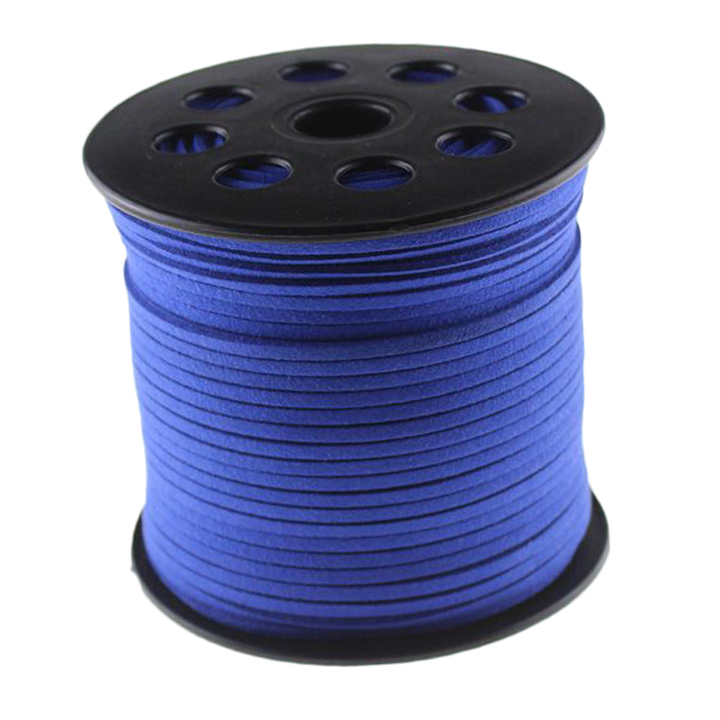 3mm 100 yards suede cord string rope jewelry making supply royal blue