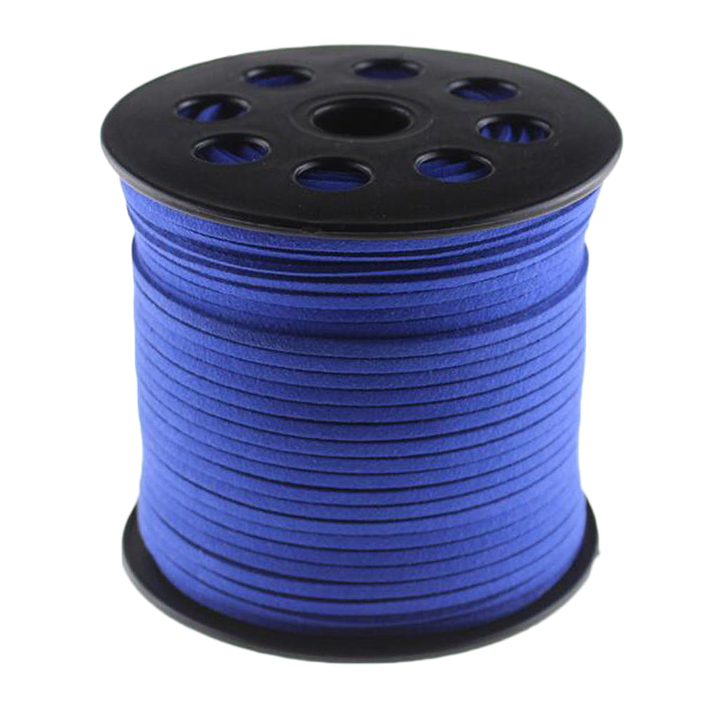 3mm 100 yards suede cord string rope jewelry making supply royal blue