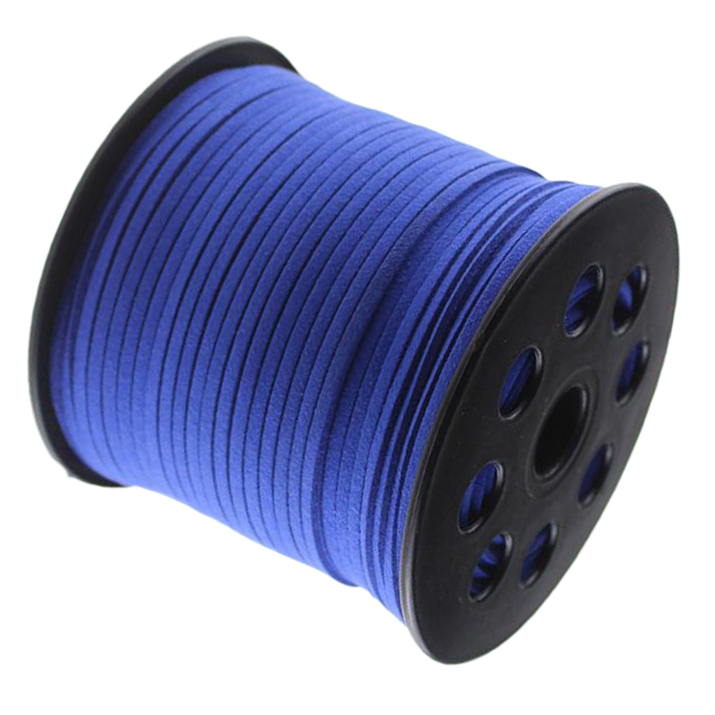 3mm 100 yards suede cord string rope jewelry making supply royal blue