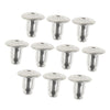 10 Pieces 925 Sterling Silver Earring Safety Back Earnut 6mm