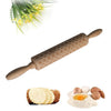 Christmas Wooden Rolling Pin Embossed Baking Cookies Biscuit Fondant Decor