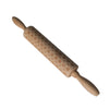 Christmas Wooden Rolling Pin Embossed Baking Cookies Biscuit Fondant Decor