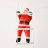 Christmas Santa Claus Climbing on Rope Ladder Xmas Tree Decor 3 Man 40cm