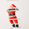 Christmas Santa Claus Climbing on Rope Ladder Xmas Tree Decor 3 Man 40cm