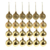 24pcs 6cm Christmas Balls Xmas Tree Ornaments Hanging Decorations Gold