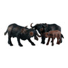 3pcs Buffalo Models Wildlife Animal Education Toy Collection Toys for Kids