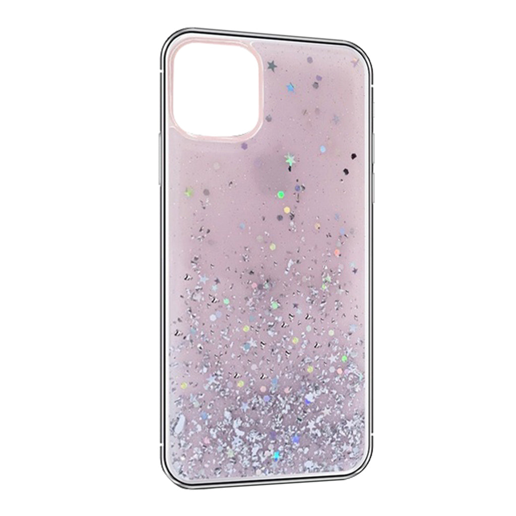 Luxury Bling Sequin Star Glitter Phone Case For iphone Pink iPhoneXR