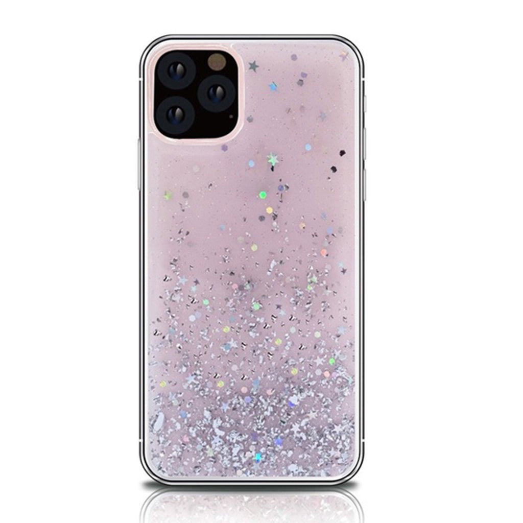 Luxury Bling Sequin Star Glitter Phone Case For iphone Pink iPhoneXR