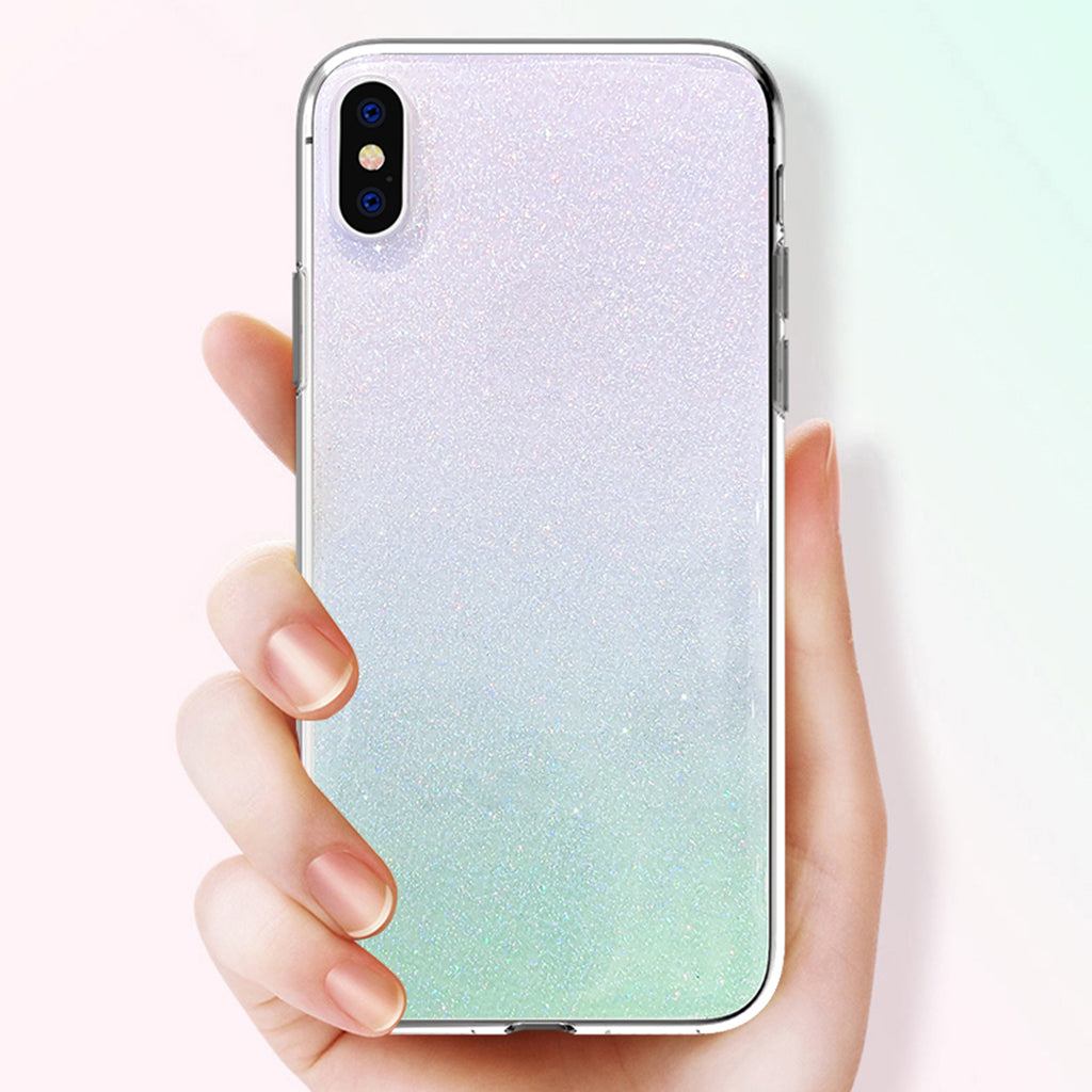 Gradient Color Anti Scratch Back Case Cover for iPhoneXSMAX Green