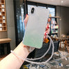 Gradient Color Anti Scratch Back Case Cover for iPhoneXSMAX Green