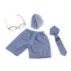 Baby Boy Gentleman Photo Prop Photography Outfits Tie Glasses Costume