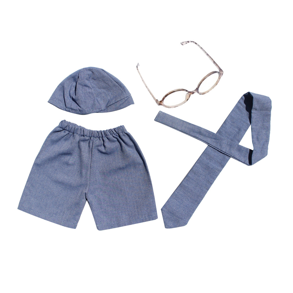 Baby Boy Gentleman Photo Prop Photography Outfits Tie Glasses Costume