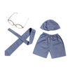 Baby Boy Gentleman Photo Prop Photography Outfits Tie Glasses Costume