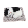 Simulation Cat Desktop Animal Ornament Car / Home Decoration White + Black