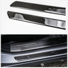 Pair Car Scuff Plate Door Sill Cover Panel Step Protector Guard Carbon Fiber