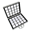 24/40 Grids Luxury Diamond Gemstone Storage Box Jewelry Organizer Case 4cm